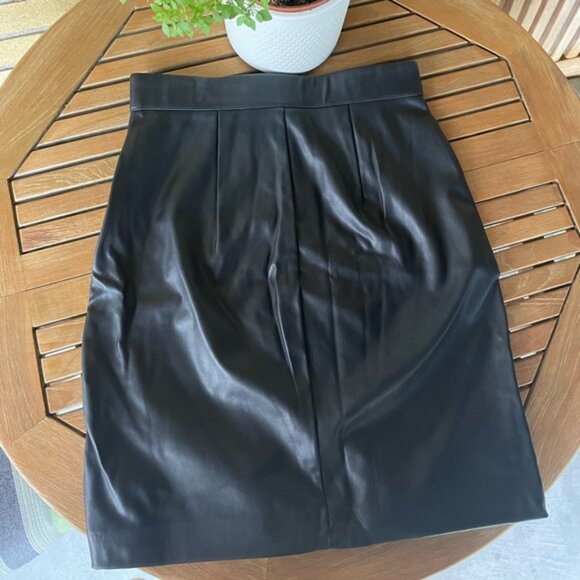 DYNAMITE Vegan Leather Zipper Skirt - Picture 3 of 4